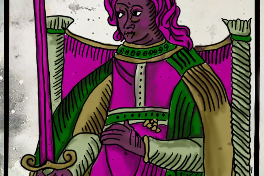 La reina de espadas en el Tarot de Marsella