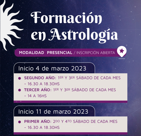 Formación en Astrología